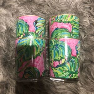 Set of 4 Lilly Pulitzer cups
